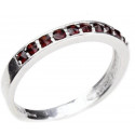 Prsten řada granátů 120839