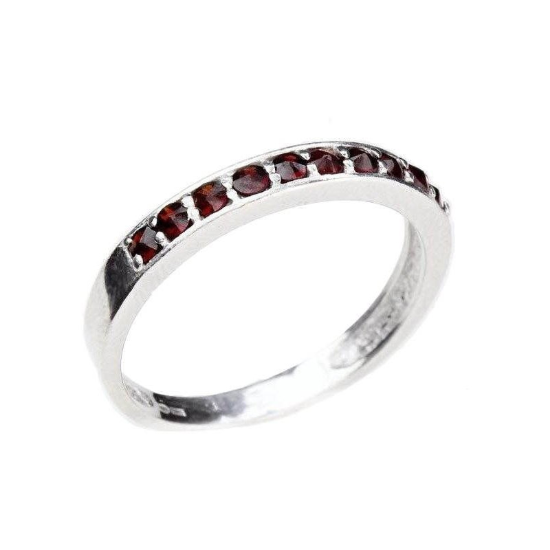 Prsten řada granátů 120839