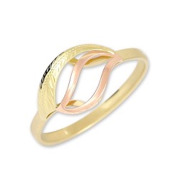 Prsten celozlatý