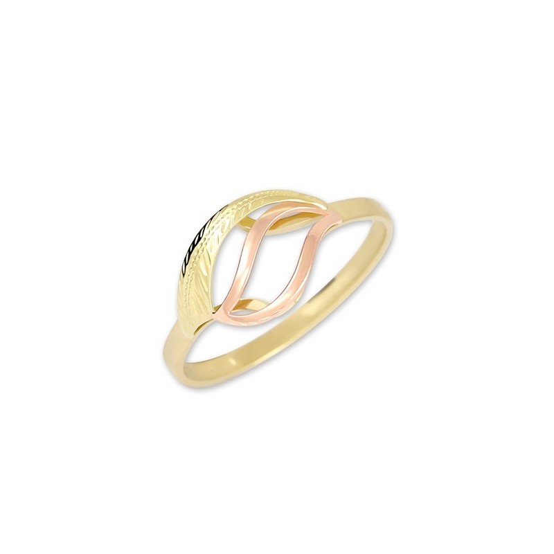 Prsten celozlatý