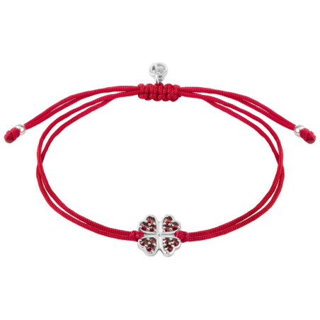 Náramek Shamballa se čtyřlístkem 160568