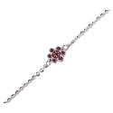 Náramek řetízkový s kytičkou 160546 na nohu