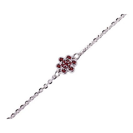 Náramek řetízkový s kytičkou 160546 na nohu