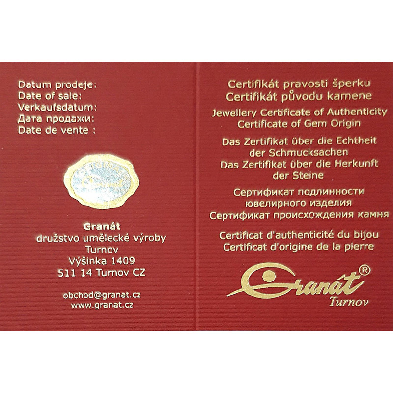 Náušnice s granáty a perlami 131519