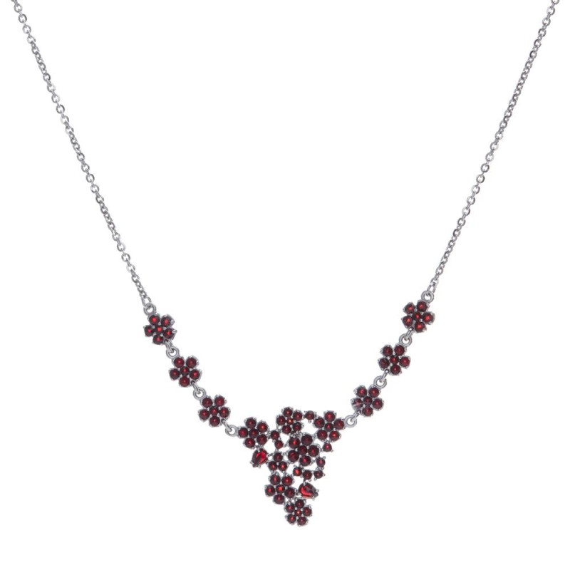 Náhrdelník květy 170925